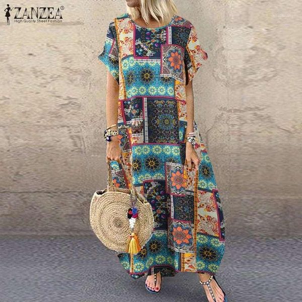 zanzea vintage women short sleeve dress summer bohemian floral printed sundress casual cotton linen vestido kaftan plus size1, White;black
zanzea vintage women short sleeve dress summer bohemian floral printed sundress casual cotton linen vestido kaftan plus size1, White;black