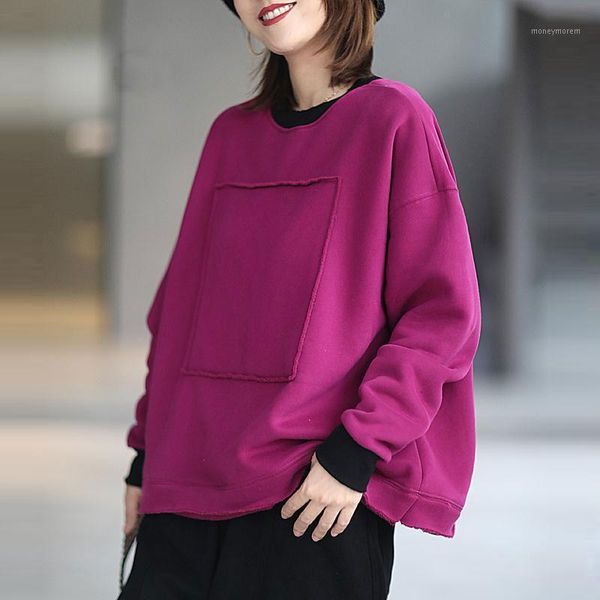 women's hoodies & sweatshirts 2021 autumn arts style women o-neck loose casual solid pullovers plus size thicken warm cotton long sleev, Black
women's hoodies & sweatshirts 2021 autumn arts style women o-neck loose casual solid pullovers plus size thicken warm cotton long sleev, Black