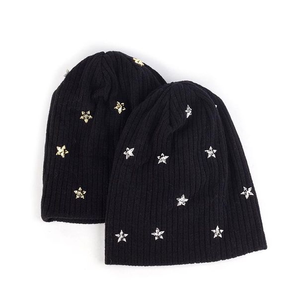 beanie/skull caps soft cotton beanies with gold sliver stars winter autumn women hats elastic knitted skullies casual ski, Blue;gray
beanie/skull caps soft cotton beanies with gold sliver stars winter autumn women hats elastic knitted skullies casual ski, Blue;gray