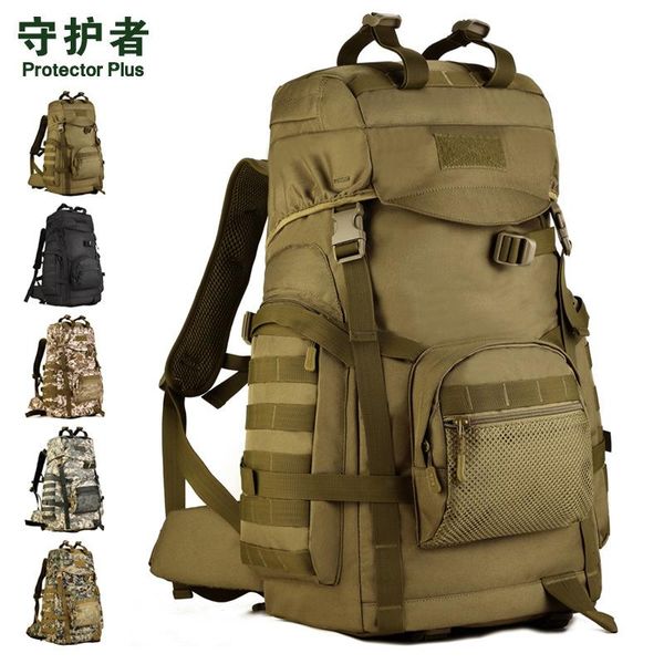 outdoor bags 60l large capacity mountaineering bag climbing camping training army rucksack waterproof sports travel backpack
outdoor bags 60l large capacity mountaineering bag climbing camping training army rucksack waterproof sports travel backpack