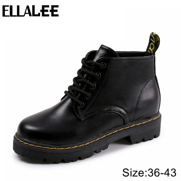 wine martin boot woman lace-up 2020 ankle shoes version retro british round toe casual style street black leather shoes y1221
wine martin boot woman lace-up 2020 ankle shoes version retro british round toe casual style street black leather shoes y1221