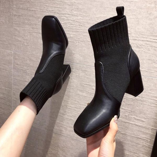 boots 7210-1 net red children's autumn and winter 2021 thick heel woollen short women's elastic thin horse ding, Black
boots 7210-1 net red children's autumn and winter 2021 thick heel woollen short women's elastic thin horse ding, Black