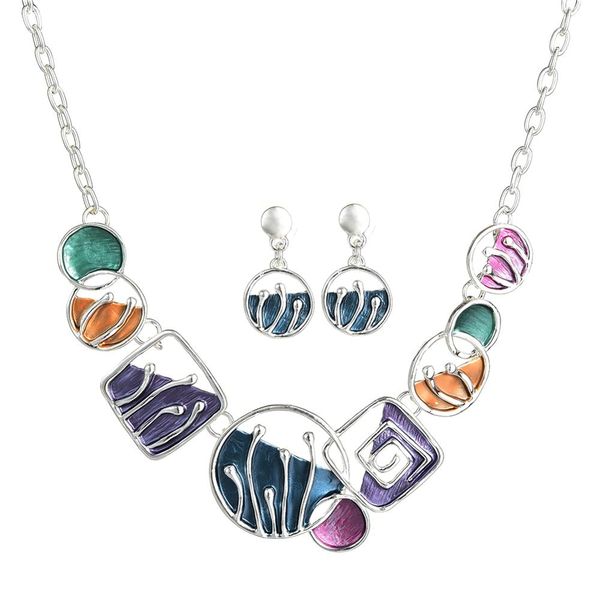 jewelry set silver color metallic earrings statement necklaces luxury woman fashion enamel alloy jewelry sets for women wedding
jewelry set silver color metallic earrings statement necklaces luxury woman fashion enamel alloy jewelry sets for women wedding