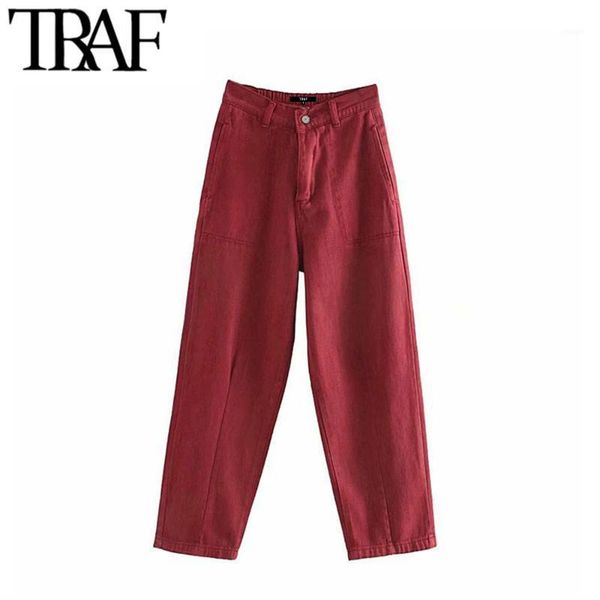 traf women vintage stylish pockets high waist jeans fashion zipper straight denim pants female ankle trousers jean femme1, Blue
traf women vintage stylish pockets high waist jeans fashion zipper straight denim pants female ankle trousers jean femme1, Blue