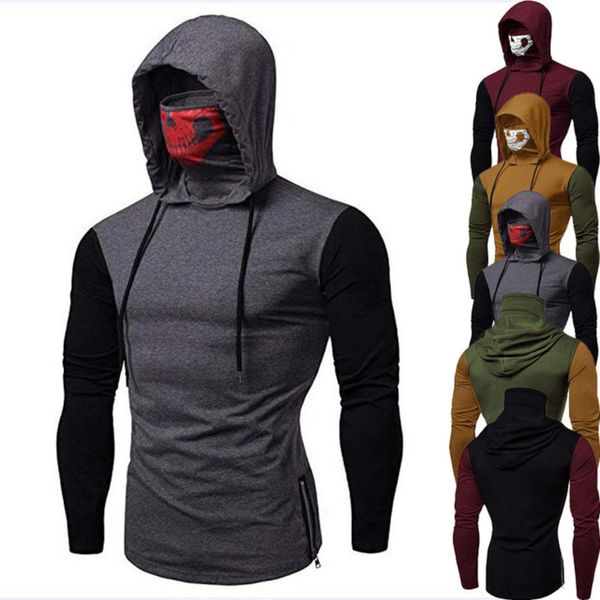 custom your brand tags new unique men's hoodie funny mask skull hooded pullover solid sweatshirt blouse, Black
custom your brand tags new unique men's hoodie funny mask skull hooded pullover solid sweatshirt blouse, Black