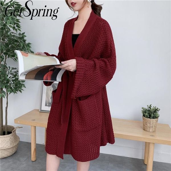 getspring women cardigan v neck bandage long knitting cardigan sweater long loose cardigan casual long sweaters women y200915, White;black
getspring women cardigan v neck bandage long knitting cardigan sweater long loose cardigan casual long sweaters women y200915, White;black