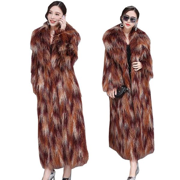 women's fur & faux s-6xl style imitation trench coat high mongolia sheep women, Black
women's fur & faux s-6xl style imitation trench coat high mongolia sheep women, Black