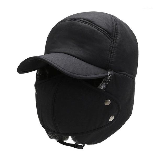 cycling caps & masks trend winter thermal bomber hats men women fashion ear protection face windproof ski cap velvet thicken couple hat1, Black
cycling caps & masks trend winter thermal bomber hats men women fashion ear protection face windproof ski cap velvet thicken couple hat1, Black