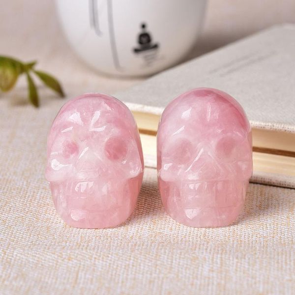 2 inch natural rose quartz handmade carved skull crafts figurine crystal healing home decor ornament polished art col qylfqh, Black
2 inch natural rose quartz handmade carved skull crafts figurine crystal healing home decor ornament polished art col qylfqh, Black