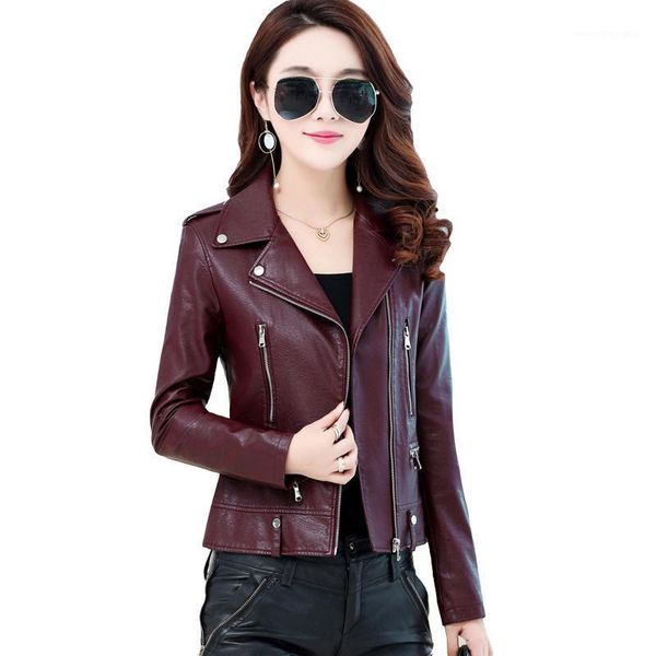women's leather & faux autumn winter high fashion street women's pu short jacket warm zipper imitation outwear slim plus size qh10, Black
women's leather & faux autumn winter high fashion street women's pu short jacket warm zipper imitation outwear slim plus size qh10, Black