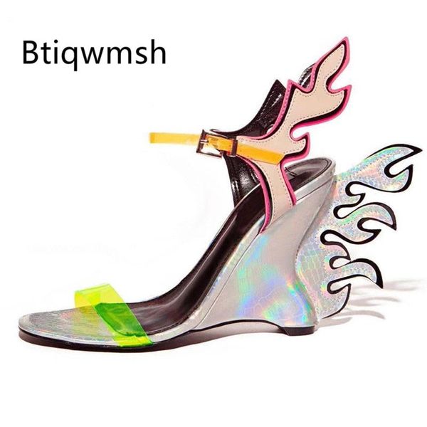 sandals fire wedges women open toe mixed color strange high heel shoes woman fashion gladiator, Black
sandals fire wedges women open toe mixed color strange high heel shoes woman fashion gladiator, Black