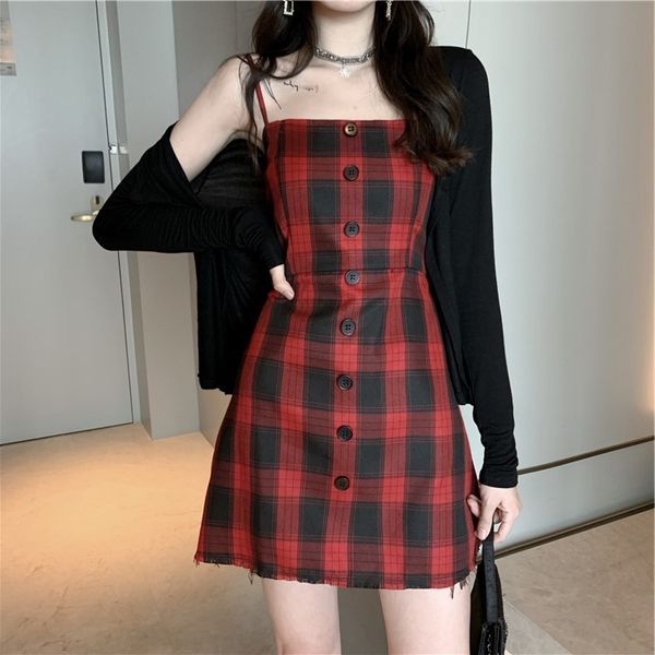 world weary cold wind red and black suspender skirt sling jacket plaid suspender dress with long sleeve sweater two piece suit for w, Gray
world weary cold wind red and black suspender skirt sling jacket plaid suspender dress with long sleeve sweater two piece suit for w, Gray