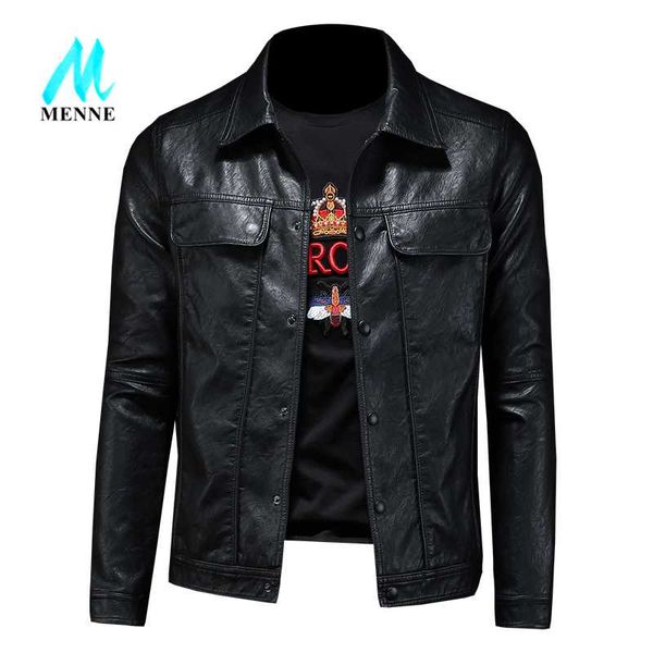 menne autumn and winter leather motorcycle men jacket material jacket men pocket decoration lapel men's, Black
menne autumn and winter leather motorcycle men jacket material jacket men pocket decoration lapel men's, Black