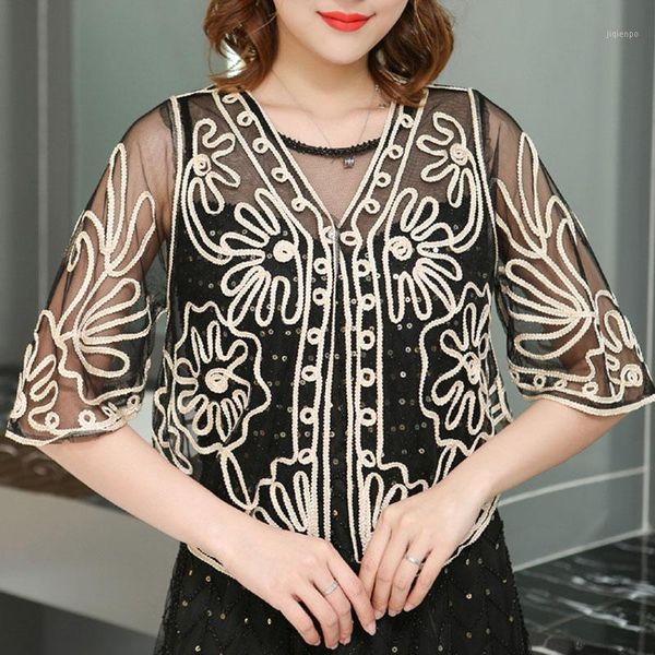 women's blouses & shirts summer blouse women blusas mujer de moda 2021 short sleeve v-neck cardigan mesh lace shirt c9901, White
women's blouses & shirts summer blouse women blusas mujer de moda 2021 short sleeve v-neck cardigan mesh lace shirt c9901, White