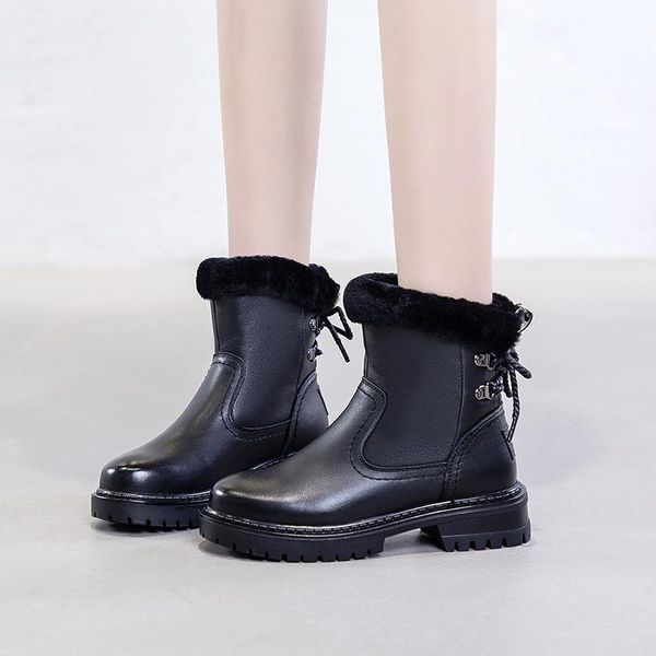 swyivy genuine leather ankle martin boots women winter plush fur warm shoes black new 2020 female casual warm snow boots leather
swyivy genuine leather ankle martin boots women winter plush fur warm shoes black new 2020 female casual warm snow boots leather