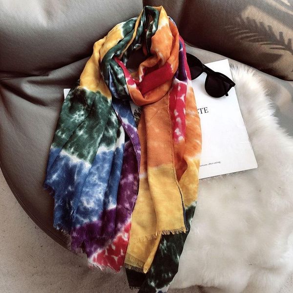 scarves royalmaybe spring and autumn cotton scarf color hand-painted oil painting art personality factory wholesale, Blue;gray
scarves royalmaybe spring and autumn cotton scarf color hand-painted oil painting art personality factory wholesale, Blue;gray
