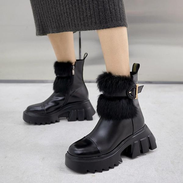 flat platform snow boots for women's shoes patent leather fur keep warm wedges female mid-calf boots femme, Black
flat platform snow boots for women's shoes patent leather fur keep warm wedges female mid-calf boots femme, Black