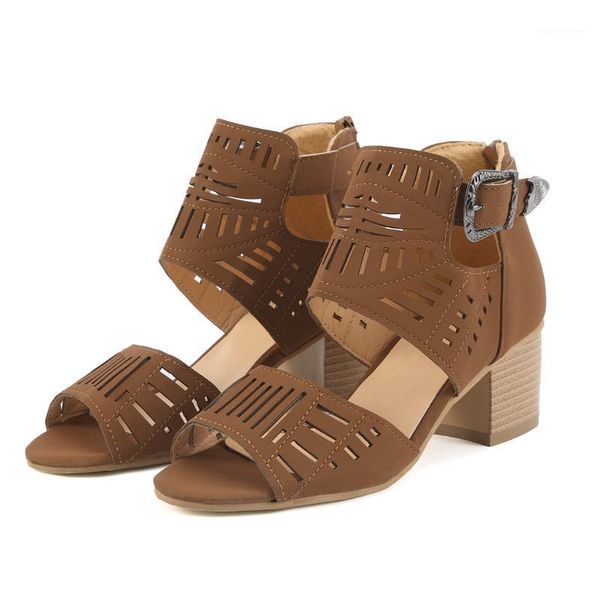 dress shoes women casual sandals vintage hollow out buckle thick high heel summer slip-on peep toe sandalias #07091, Black
dress shoes women casual sandals vintage hollow out buckle thick high heel summer slip-on peep toe sandalias #07091, Black