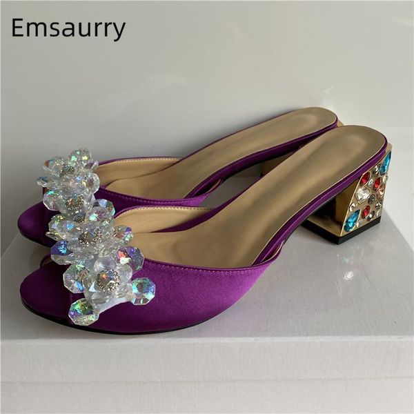 sandals crystal rhinestone flower for girls women diamond square heel peep toe luxury satin slingbacks runway mules lady, Black
sandals crystal rhinestone flower for girls women diamond square heel peep toe luxury satin slingbacks runway mules lady, Black