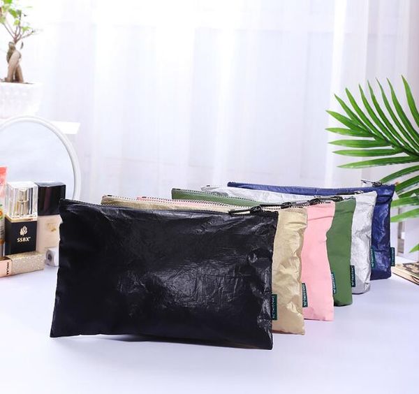 dhl100pcs women kraft paper environmental protection waterproof light cosmetic bag mix color zipper wash storage bag
dhl100pcs women kraft paper environmental protection waterproof light cosmetic bag mix color zipper wash storage bag