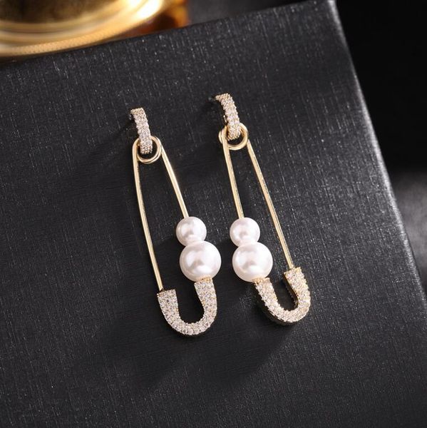 pearl cz paperclip safety pin stud earring for women girls gold punk body piercing earrings accessories, Silver
pearl cz paperclip safety pin stud earring for women girls gold punk body piercing earrings accessories, Silver