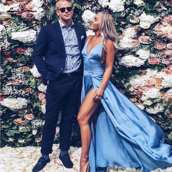 party dresses light blue robe satin dress for wedding 2021 elegant black girls long prom summer night evening gown high split1, White;black
party dresses light blue robe satin dress for wedding 2021 elegant black girls long prom summer night evening gown high split1, White;black