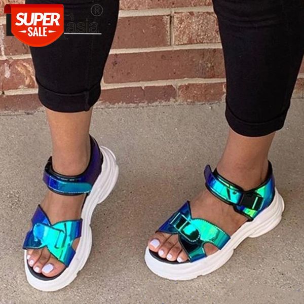 doratasia ins reflective flat platform sandals summer casual wedges sandals women cool metallic shoes woman #in1x, Black
doratasia ins reflective flat platform sandals summer casual wedges sandals women cool metallic shoes woman #in1x, Black
