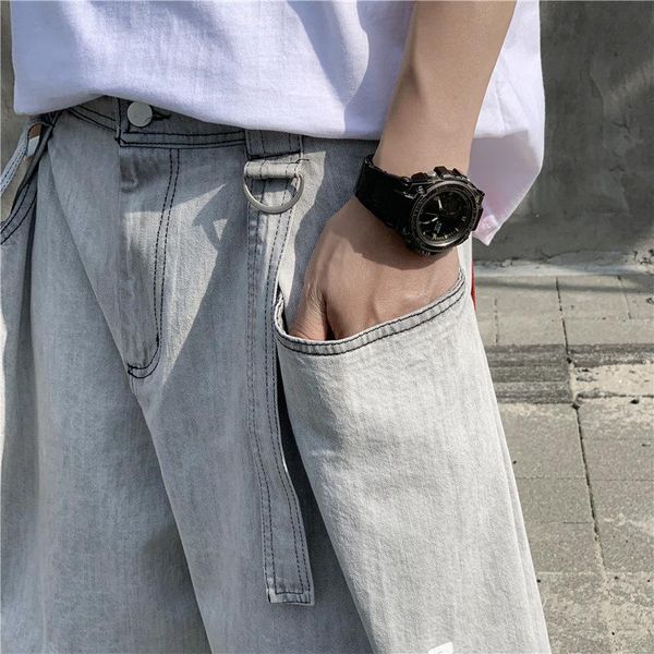men's jeans tooling bull-puncher knickers male loose straight polyester cotton casual shorts regular pockets knee length, Blue
men's jeans tooling bull-puncher knickers male loose straight polyester cotton casual shorts regular pockets knee length, Blue