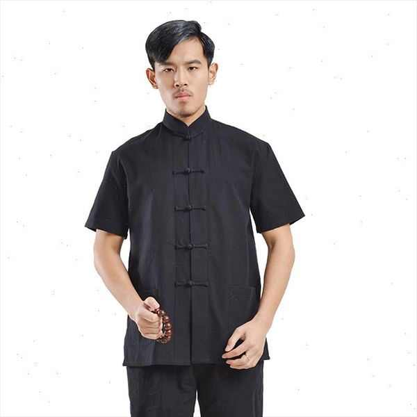 short sleeve 100%cotton traditional chinese clothes tang suit kung fu tai chi uniform summer new shirt blouse for men, White;black
short sleeve 100%cotton traditional chinese clothes tang suit kung fu tai chi uniform summer new shirt blouse for men, White;black