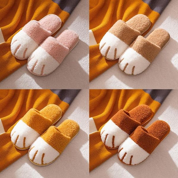 women winter fuzzy plush animal house slippers cute cartoon kitten pattern thick warm anti-skid slip-on home shoes, Black
women winter fuzzy plush animal house slippers cute cartoon kitten pattern thick warm anti-skid slip-on home shoes, Black