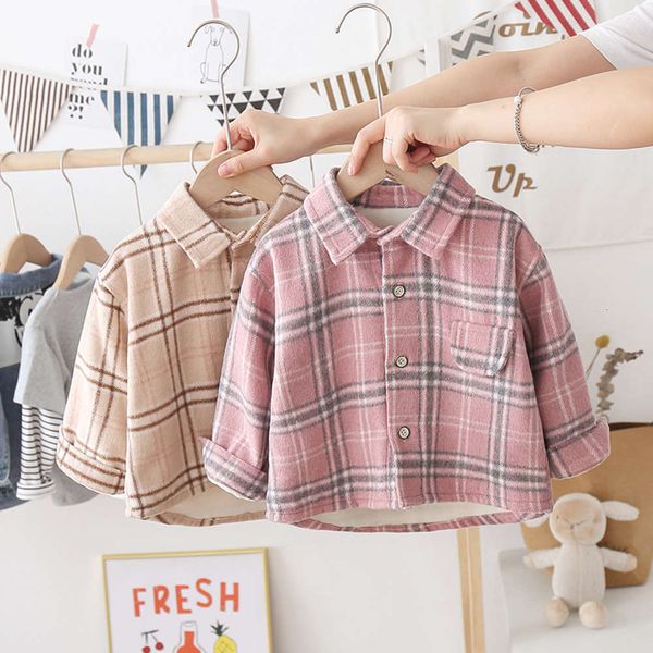 sve boys' girls' long plaid 3 middle small frosted autumn and winter plush shirt 2020 korean children's clothing 4, White;black
sve boys' girls' long plaid 3 middle small frosted autumn and winter plush shirt 2020 korean children's clothing 4, White;black