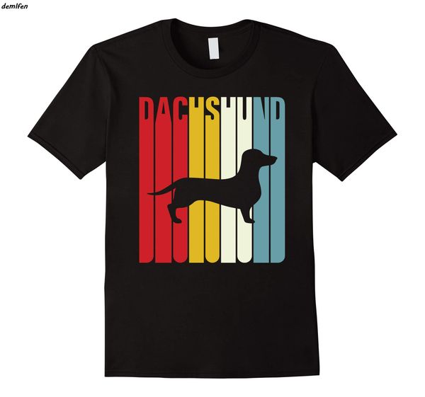 sport dachshund silhouette cool dog dachshund shirt harajuku streetwear men short sleeve o-neck cotton t-shirt casual tees