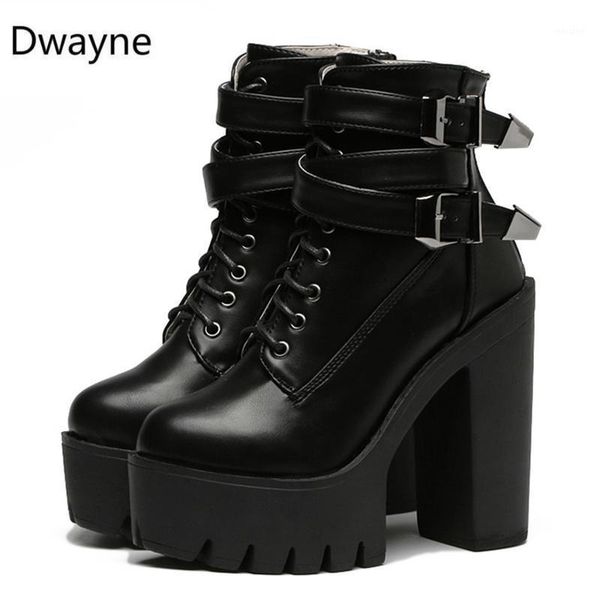 boots dwayne 2021 autumn fashion women 13cm super high heels platform buckle lace up leather short booties ladies single boots1, Black
boots dwayne 2021 autumn fashion women 13cm super high heels platform buckle lace up leather short booties ladies single boots1, Black