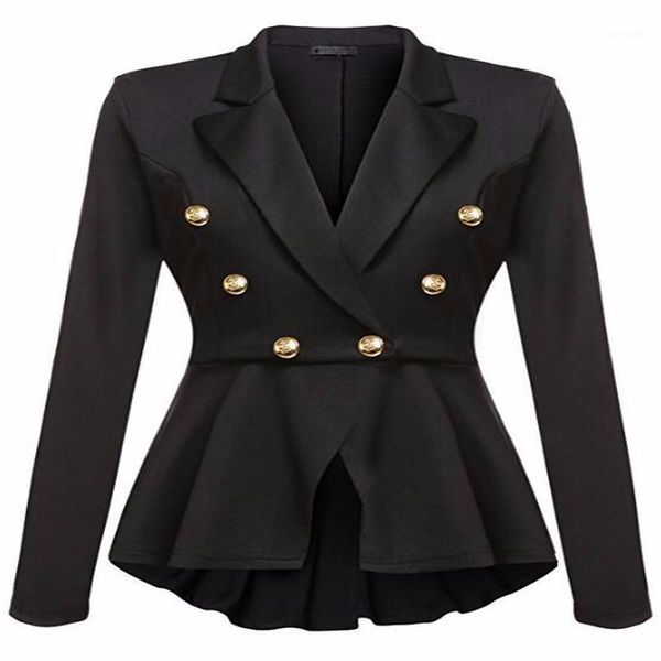 women blazer notched double breasted long sleeve slim formal jacket office lady work clothes female career coat1, White;black
women blazer notched double breasted long sleeve slim formal jacket office lady work clothes female career coat1, White;black