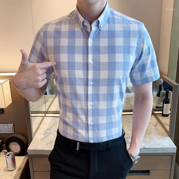 2020 summer men's shirt short sleeved 100% cotton slim fashion causal plaid shirts comfortable soft brand male shirt clothes men1, White;black
2020 summer men's shirt short sleeved 100% cotton slim fashion causal plaid shirts comfortable soft brand male shirt clothes men1, White;black