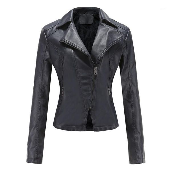 women plush fur coat outdoor diagonal zipper short motorcycle women jacket pu leather casual ladies small coat 2020 winter1, Black
women plush fur coat outdoor diagonal zipper short motorcycle women jacket pu leather casual ladies small coat 2020 winter1, Black