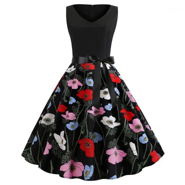 casual dresses elegant sleeveless beach skater sundress women vintage floral print a-line dress plus size rockabilly 80s swing party dresses, Black;gray
casual dresses elegant sleeveless beach skater sundress women vintage floral print a-line dress plus size rockabilly 80s swing party dresses, Black;gray