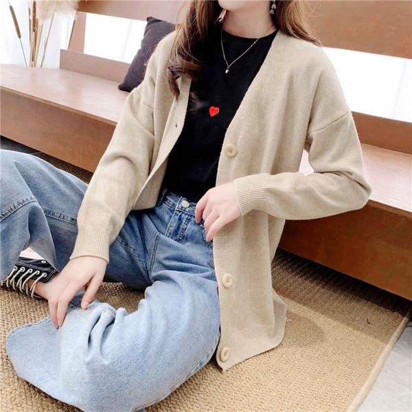 korean autumn women's cardigan fashion 2020 new women's fashion show thin v-neck sweater large coat coat sweatersweater sweater uj, White;black
korean autumn women's cardigan fashion 2020 new women's fashion show thin v-neck sweater large coat coat sweatersweater sweater uj, White;black