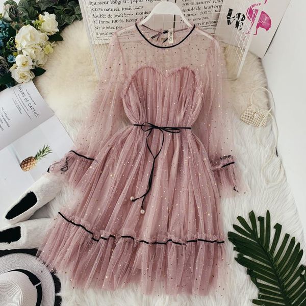 2020 spring сладкого star блестящих mesh платье женщина мода прозрачного рукав mesh платье lady блестящей bling bling кружевное платье, Black;gray
2020 spring сладкого star блестящих mesh платье женщина мода прозрачного рукав mesh платье lady блестящей bling bling кружевное платье, Black;gray