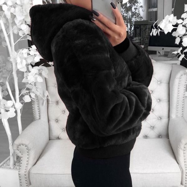 women's hooded rabbit faux plush women cashmere fur s-5xl size thicken casual coat wool jacket warm win h7v5, Black;brown
women's hooded rabbit faux plush women cashmere fur s-5xl size thicken casual coat wool jacket warm win h7v5, Black;brown