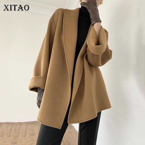 xitao solid color blend women turn-down collar winter the new korean fashion bandage short coat simplicity fashion zy24641, Black
xitao solid color blend women turn-down collar winter the new korean fashion bandage short coat simplicity fashion zy24641, Black