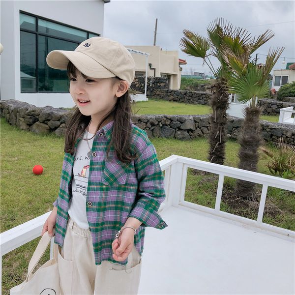 korean style casual shirts kids loose long sleeve fashion plaid printed children's clothing size 100-140 lj200813, White;black
korean style casual shirts kids loose long sleeve fashion plaid printed children's clothing size 100-140 lj200813, White;black