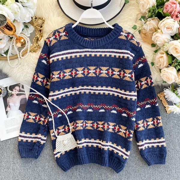 korean college style autumn winter geometric pattern argyle pullovers loose oversized o-neck knitted sweaters woman jumper mujer1, White;black
korean college style autumn winter geometric pattern argyle pullovers loose oversized o-neck knitted sweaters woman jumper mujer1, White;black