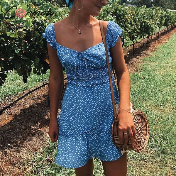 conmoto vintage polka dot high waist short dress women summer new casual fashion lace up off shoulder girl vestidos y200101, White;black
conmoto vintage polka dot high waist short dress women summer new casual fashion lace up off shoulder girl vestidos y200101, White;black