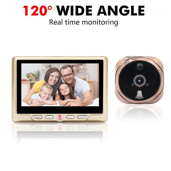4.3" lcd color screen digital doorbell camera 120 degree peephole door camera viewer video eye door bell night version1
4.3" lcd color screen digital doorbell camera 120 degree peephole door camera viewer video eye door bell night version1