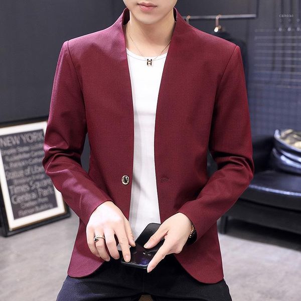 men stand collar casual suit korean version of the trend of zhongshan suit for men young small 2021 spring and autumn coat1, White;black
men stand collar casual suit korean version of the trend of zhongshan suit for men young small 2021 spring and autumn coat1, White;black