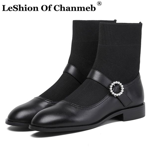 small size 33-40 women real cow leather ankle boots shoes lady female stretch sock boots woman pearls booties autumn winter 2021, Black
small size 33-40 women real cow leather ankle boots shoes lady female stretch sock boots woman pearls booties autumn winter 2021, Black