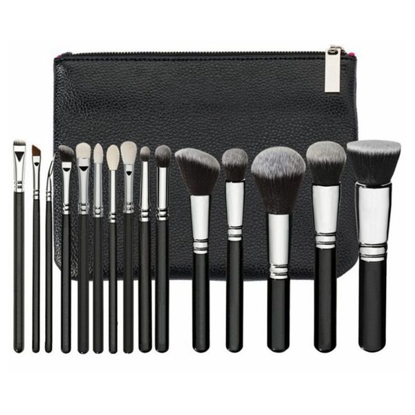 15pcs/set makeup brush set with pu bag professional brush set for powder foundation blush eyeshadow cosmetic brushes 
15pcs/set makeup brush set with pu bag professional brush set for powder foundation blush eyeshadow cosmetic brushes