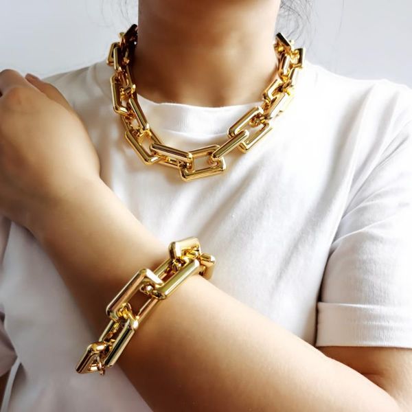 punk boho lock ccb chain necklace women 2020 fashion statement hip hop twisted thick link chain collar gothic jewelry, Golden;silver
punk boho lock ccb chain necklace women 2020 fashion statement hip hop twisted thick link chain collar gothic jewelry, Golden;silver