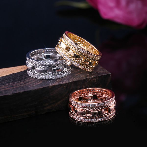 februaryfrost brand punk hollow design finger rings for women luxury rope knot three color available factroy selling women jewelry, Silver
februaryfrost brand punk hollow design finger rings for women luxury rope knot three color available factroy selling women jewelry, Silver